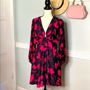 Long sleeve flowy dress